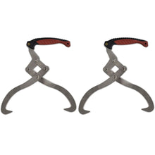 Load image into Gallery viewer, 2 pcs Log Tongs with TPR Handle
