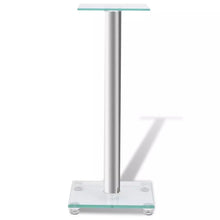 Load image into Gallery viewer, 2 pcs Glass Speaker Stand