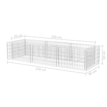 Load image into Gallery viewer, vidaXL Gabion Raised Bed Steel 106.3"x35.4"x19.7"