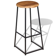 Load image into Gallery viewer, vidaXL Bar Stools 2 pcs Solid Teak Wood