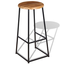 Load image into Gallery viewer, vidaXL Bar Stools 2 pcs Solid Teak Wood