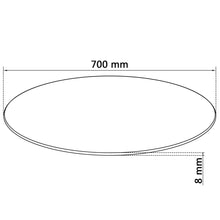 Load image into Gallery viewer, vidaXL Table Top Tempered Glass Round 27.6"