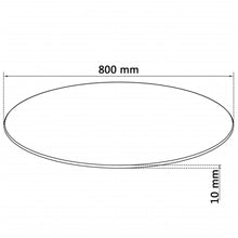 Load image into Gallery viewer, vidaXL Table Top Tempered Glass Round 31.5"