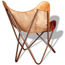 Load image into Gallery viewer, vidaXL Butterfly Chair Multicolour Chindi Fabric