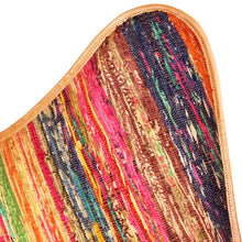 Load image into Gallery viewer, vidaXL Butterfly Chair Multicolour Chindi Fabric