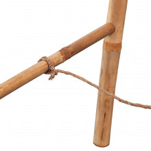 Load image into Gallery viewer, vidaXL Double Towel Ladder with 5 Rungs Bamboo 19.7"x63"
