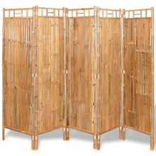 Load image into Gallery viewer, vidaXL 5-Panel Room Divider Bamboo 78.7"x63"