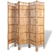 Load image into Gallery viewer, vidaXL 5-Panel Room Divider Bamboo 78.7"x63"