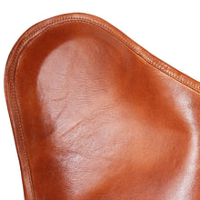 Load image into Gallery viewer, vidaXL Butterfly Chair Brown Real Leather
