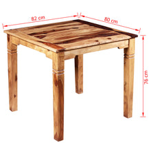 Load image into Gallery viewer, vidaXL Dining Table Solid Sheesham Wood 32.3"x31.5"x30"