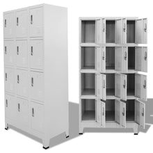 Load image into Gallery viewer, vidaXL Locker Cabinet with 12 Compartments 35.4"x17.7"x70.9"