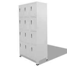 Load image into Gallery viewer, vidaXL Locker Cabinet with 12 Compartments 35.4"x17.7"x70.9"
