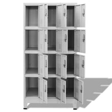 Load image into Gallery viewer, vidaXL Locker Cabinet with 12 Compartments 35.4"x17.7"x70.9"