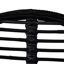 Load image into Gallery viewer, vidaXL Dining Chairs 2 pcs Black Natural Rattan