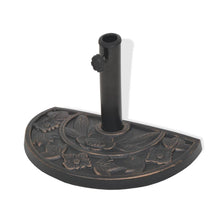 Load image into Gallery viewer, vidaXL Parasol Base Resin Half Round Bronze 19.8 lbs
