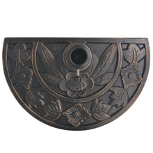 Load image into Gallery viewer, vidaXL Parasol Base Resin Half Round Bronze 19.8 lbs