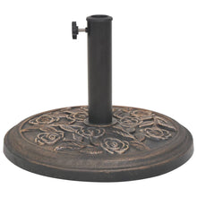 Load image into Gallery viewer, vidaXL Parasol Base Resin Round Bronze 19.8 lbs