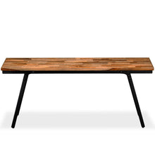 Load image into Gallery viewer, vidaXL Bench Reclaimed Teak and Steel 43.3"x13.7"x17.7"
