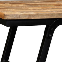 Load image into Gallery viewer, vidaXL Bench Reclaimed Teak and Steel 43.3"x13.7"x17.7"