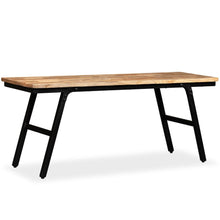 Load image into Gallery viewer, vidaXL Bench Reclaimed Teak and Steel 43.3"x13.7"x17.7"