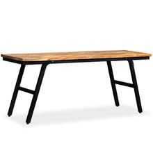Load image into Gallery viewer, vidaXL Bench Reclaimed Teak and Steel 43.3"x13.7"x17.7"