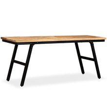 Load image into Gallery viewer, vidaXL Bench Reclaimed Teak and Steel 43.3"x13.7"x17.7"