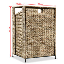 Load image into Gallery viewer, vidaXL Laundry Basket 17.3"x13.4"x25.2" Water Hyacinth