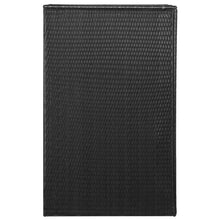 Load image into Gallery viewer, vidaXL Single Wheelie Bin Shed Poly Rattan 29.9"x30.7"x47.2" Black