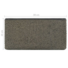 Load image into Gallery viewer, vidaXL Pesuallas jokikivi 30x30x15 cm musta