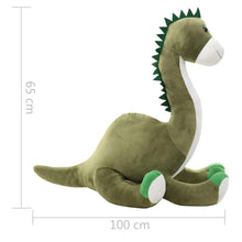 Load image into Gallery viewer, vidaXL Dinosaurus brontosaurus pehmolelu plyysi harmaa