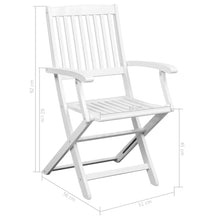 Load image into Gallery viewer, vidaXL Dining Chairs 2 pcs White Solid Acacia Wood