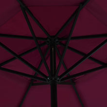 Load image into Gallery viewer, vidaXL Aurinkovarjo alumiinitanko 500 cm viininpunainen