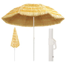 Load image into Gallery viewer, vidaXL Beach Umbrella Natural 118.1" Hawaii Style