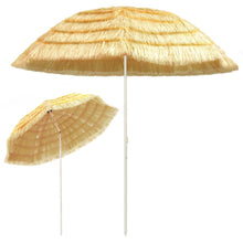 Load image into Gallery viewer, vidaXL Beach Umbrella Natural 118.1" Hawaii Style
