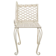 Load image into Gallery viewer, vidaXL Garden Chaise Lounge 50.4" Metal Antique White