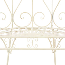 Load image into Gallery viewer, vidaXL Garden Bench 37.4" Iron Antique White