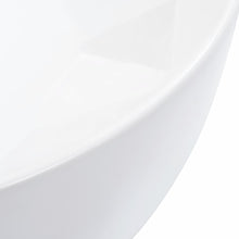 Load image into Gallery viewer, vidaXL Pesuallas 36x14 cm keraaminen valkoinen