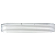 Load image into Gallery viewer, vidaXL Garden Raised Bed 126"x31.5"x17.3" Galvanised Steel Silver