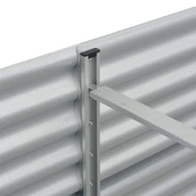 Load image into Gallery viewer, vidaXL Garden Raised Bed 126"x31.5"x17.3" Galvanised Steel Silver
