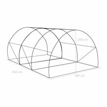 Load image into Gallery viewer, vidaXL Greenhouse145.3 ft² 177.2"x18.1"x78.7"