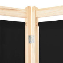 Load image into Gallery viewer, vidaXL 3-Panel Room Divider Black 47.2"x66.9"x1.6" Fabric