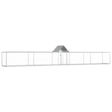 Load image into Gallery viewer, vidaXL Chicken Coop 29.5'x3.3'x4.9' Galvanized Steel