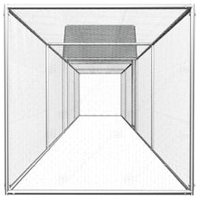 Load image into Gallery viewer, vidaXL Chicken Coop 29.5'x3.3'x4.9' Galvanized Steel