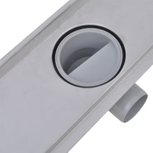 Load image into Gallery viewer, vidaXL Lineaarinen suihkukaivo 2 kpl 530x140 mm ruostumaton teräs