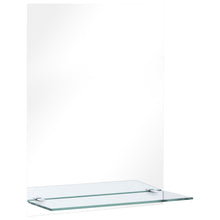 Load image into Gallery viewer, vidaXL Seinäpeili hyllyllä 30x50 cm karkaistu lasi