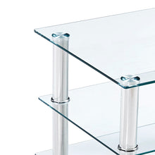 Load image into Gallery viewer, vidaXL TV Stand Transparent 35.4"x15.7"x15.7" Tempered Glass