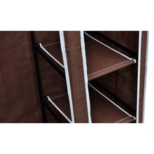Load image into Gallery viewer, vidaXL Fabric Wardrobe Brown
