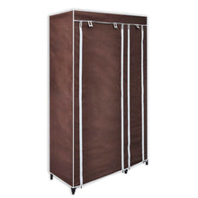 Load image into Gallery viewer, vidaXL Fabric Wardrobes 2 pcs Brown