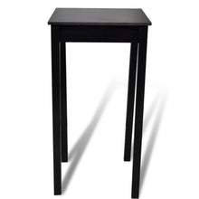 Load image into Gallery viewer, vidaXL Baaripöytä MDF Musta 55x55x107 cm