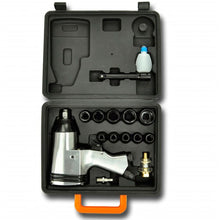 Load image into Gallery viewer, 16 Pc 1/2 Air Impact Tool Kit Set Wrench &amp; Sockets&quot;